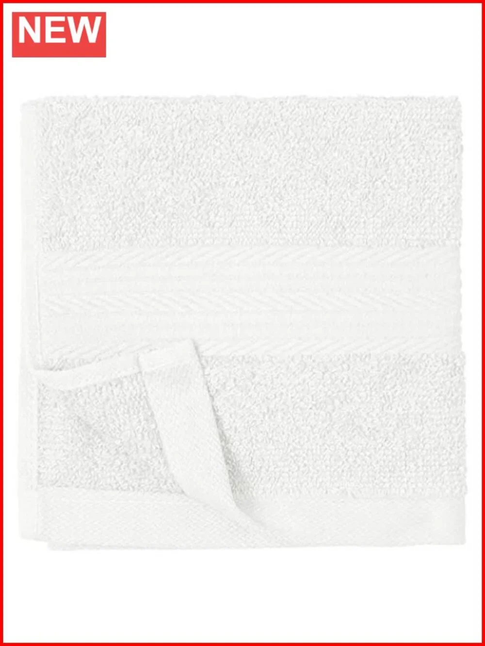 Cotton Washcloths Soft Absorbent Machine Washable 12x12 Bathroom 12-Pack